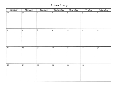 Advent Calendar Templates–A CountUP to Christmas  Praying 