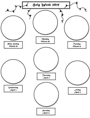 Holy Week Calendar and Meditation - Praying in Color